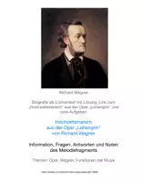 Vorschau - Arbeitsblätter - Wagner: Biografie, Noten, Lückentext, Aufgaben, Klangbeispiel - Deckblatt