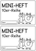 Vorschau - Unterrichtsreihen - 10er-Reihe Mini-Heft (Mathe Einmaleins) - Seite 1