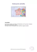 Vorschau - Mal- und Bastelvorlagen - Kunst Frühling, Ausmalbilder Wiesentiere, Grundschule - Seite 3