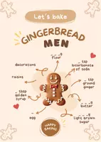 Vorschau - Arbeitsblätter - A recipe to bake Gingerbread Men - Seite 2