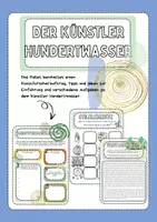 Vorschau - Arbeitsblätter - Hundertwasser - Kunsteinheit zum Künstler - Deckblatt