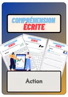 Aperçu - Feuilles d'exercices - Compréhension écrite – Action+ corrigés - Page de couverture