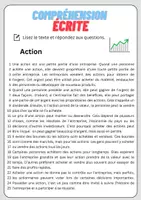 Aperçu - Feuilles d'exercices - Compréhension écrite – Action+ corrigés - Page 1