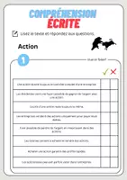 Aperçu - Feuilles d'exercices - Compréhension écrite – Action+ corrigés - Page 2