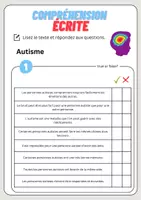 Aperçu - Feuilles d'exercices - Compréhension écrite – Autisme + corrigés - Page 2