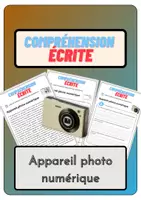 Aperçu - Feuilles d'exercices - Compréhension écrite – Appareil photo numérique + corrigés - Page de couverture