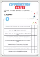 Aperçu - Feuilles d'exercices - Compréhension écrite – Antenne + corrigés - Page 2