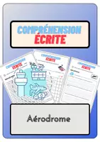 Aperçu - Feuilles d'exercices - Compréhension écrite – Aérodrome + corrigés - Page de couverture