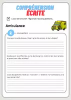 Aperçu - Feuilles d'exercices - Compréhension écrite – Ambulance + corrigés - Page 3