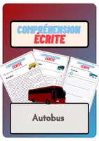 Aperçu - Feuilles d'exercices - Compréhension écrite – Autobus + corrigés - Page de couverture