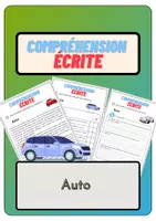 Aperçu - Feuilles d'exercices - Compréhension écrite – Auto + corrigés - Page de couverture