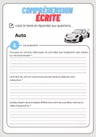 Aperçu - Feuilles d'exercices - Compréhension écrite – Auto + corrigés - Page 3