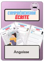Aperçu - Feuilles d'exercices - Compréhension écrite – Angoisse + corrigés - Page de couverture
