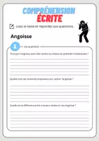 Aperçu - Feuilles d'exercices - Compréhension écrite – Angoisse + corrigés - Page 3