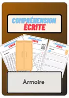Aperçu - Feuilles d'exercices - Compréhension écrite – Armoire + corrigés - Page de couverture