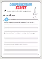 Aperçu - Feuilles d'exercices - Compréhension écrite – Acoustique + corrigés - Page 3