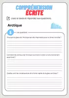 Aperçu - Feuilles d'exercices - Compréhension écrite – Arctique + corrigés - Page 3