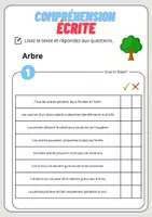 Aperçu - Feuilles d'exercices - Compréhension écrite – Arbre + corrigés - Page 2