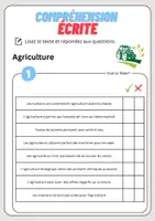 Aperçu - Feuilles d'exercices - Compréhension écrite – Agriculture + corrigés - Page 2