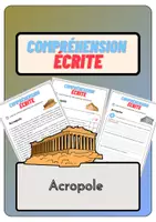 Aperçu - Feuilles d'exercices - Compréhension écrite – Acropole + corrigés - Page de couverture