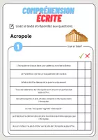 Aperçu - Feuilles d'exercices - Compréhension écrite – Acropole + corrigés - Page 2