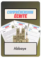 Aperçu - Feuilles d'exercices - Compréhension écrite – Abbaye + corrigés - Page de couverture