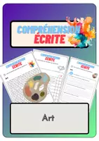 Aperçu - Feuilles d'exercices - Compréhension écrite – Art + corrigés - Page de couverture