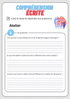 Aperçu - Feuilles d'exercices - Compréhension écrite – Atelier + corrigés - Page 3