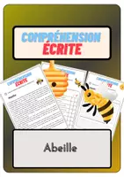 Aperçu - Feuilles d'exercices - Compréhension écrite – Abeille + corrigés - Page de couverture