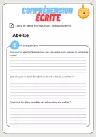 Aperçu - Feuilles d'exercices - Compréhension écrite – Abeille + corrigés - Page 3