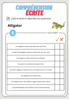 Aperçu - Feuilles d'exercices - Compréhension écrite – Alligator + corrigés - Page 2