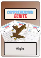 Aperçu - Feuilles d'exercices - Compréhension écrite – Aigle + corrigés - Page de couverture