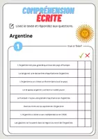 Aperçu - Feuilles d'exercices - Compréhension écrite – Argentine + corrigés - Page 2