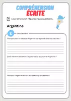 Aperçu - Feuilles d'exercices - Compréhension écrite – Argentine + corrigés - Page 3