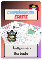 Aperçu - Feuilles d'exercices - Compréhension écrite – Antigua-et-Barbuda + corrigés - Page de couverture