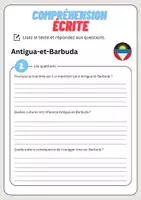 Aperçu - Feuilles d'exercices - Compréhension écrite – Antigua-et-Barbuda + corrigés - Page 3