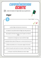 Aperçu - Feuilles d'exercices - Compréhension écrite – Alger + corrigés - Page 2