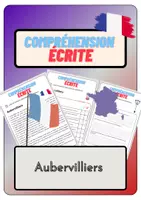 Aperçu - Feuilles d'exercices - Compréhension écrite – Aubervilliers + corrigés - Page de couverture