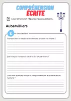 Aperçu - Feuilles d'exercices - Compréhension écrite – Aubervilliers + corrigés - Page 3