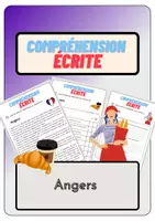 Aperçu - Feuilles d'exercices - Compréhension écrite – Angers + corrigés - Page de couverture