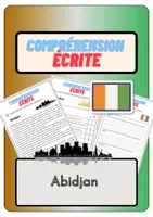 Aperçu - Feuilles d'exercices - Compréhension écrite – Abidjan + corrigés - Page de couverture