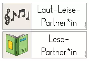 Vorschau - Merkblätter - Verabredungskalender - Partnerarbeit/ Arbeitspartner (beige, blau, grün) - Seite 2