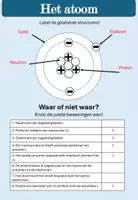 Voorbeeld - Het Atoom - Leerhulp en oefenblad - Pagina 1