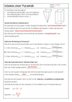 Vorschau - Arbeitsblätter - Volumen Pyramide herleiten - mathematisches Experiment mit Arbeitsblatt - Seite 3
