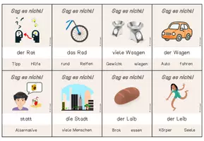 Vorschau - Spiele - Sag es nicht! - Ähnliche Wörter - Seite 2