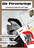 Vorschau - Arbeitsblätter - Die Perserkriege: Antikes Griechenland, Sparta, Auswirkungen - Deckblatt