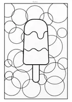 Aperçu - Matériel pour travaux manuels / dessin - Coloriages d’été – Glaces rigolotes et créatives à colorier - Page 1