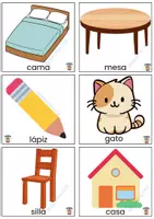 Vista previa - Tarjetas / Manipulativos - Flashcards con palabras - (Para leer, escribir o segmentar) - página 1