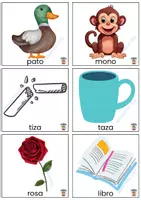 Vista previa - Tarjetas / Manipulativos - Flashcards con palabras - (Para leer, escribir o segmentar) - página 2