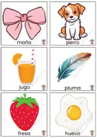 Vista previa - Tarjetas / Manipulativos - Flashcards con palabras - (Para leer, escribir o segmentar) - página 3